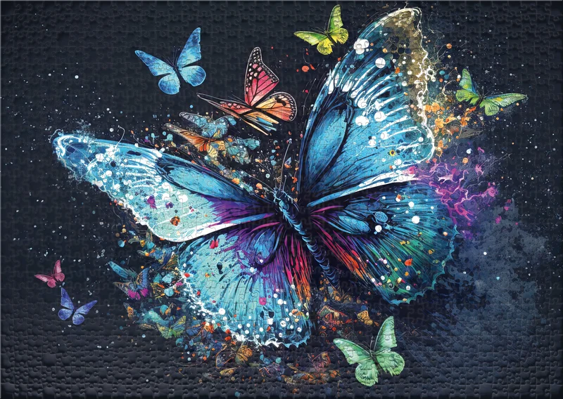 Schmetterling-Puzzle 1000 Teile "Glanzlichter"