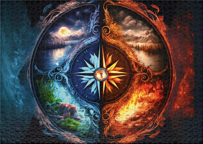 1000 Teile Puzzle "Welten-Reise"