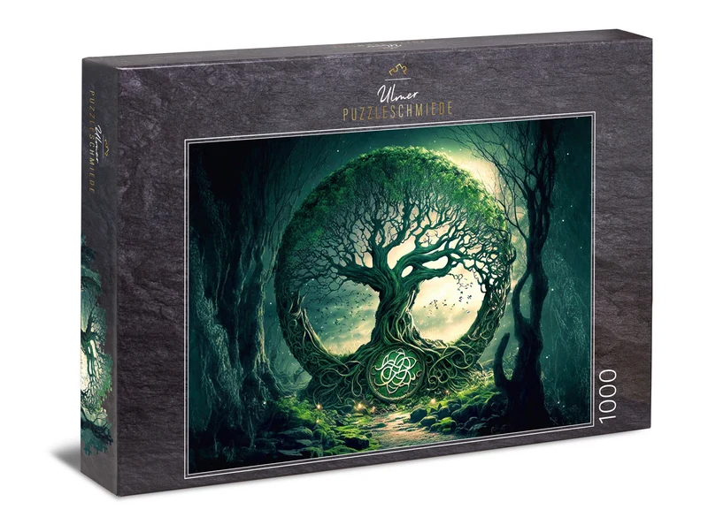 1000 Teile Puzzle "Alter Wald der Druiden"