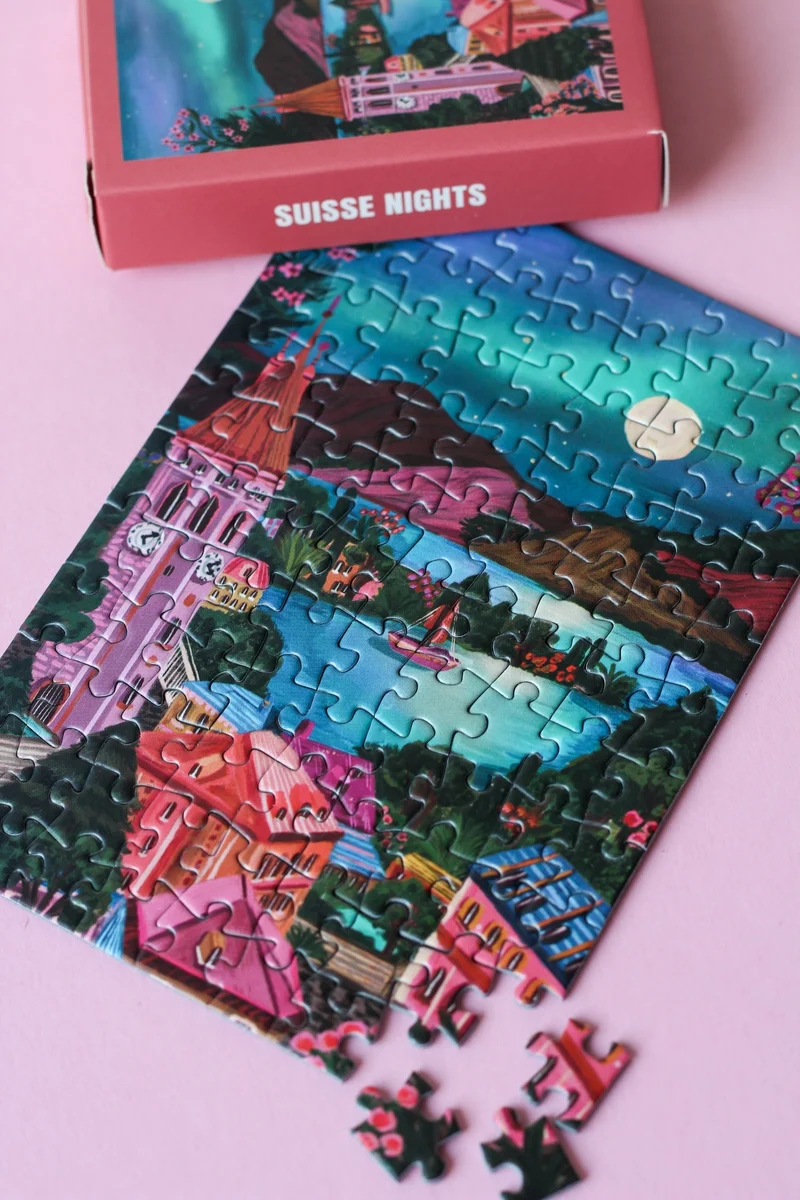 Piecely Suisse Nights Minipuzzle, 99 Teile