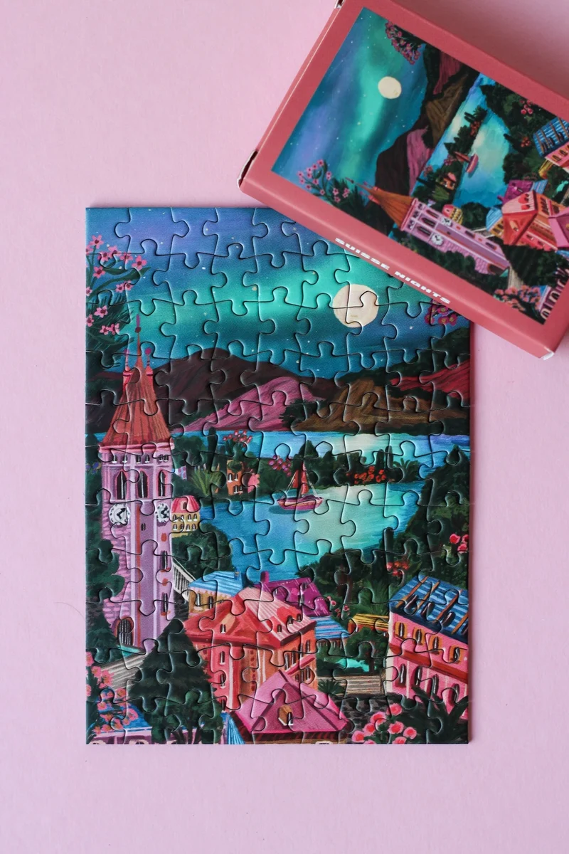 Piecely Suisse Nights Minipuzzle, 99 Teile