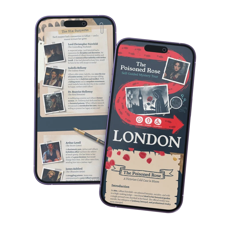 Outdoor Escape Room London - Self-Guided Murder Mystery Tour – The Poisoned Rose