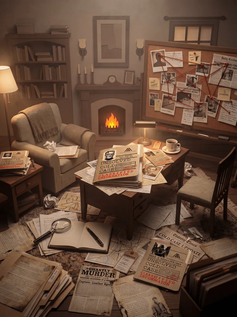 Christmas Unsolved Cold Case File Murder Mystery Game - Where Is Santa Escape Room- Dig