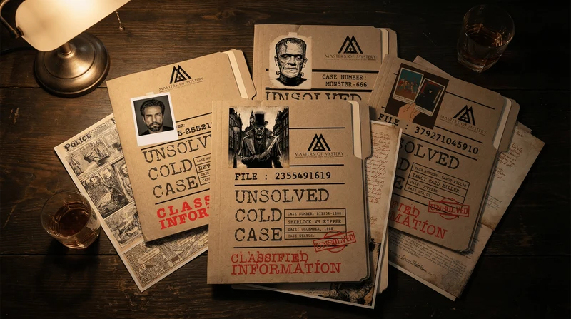 Holmes vs Ripper Unsolved Cold Case File Murder Mystery Game - Sherlock Holmes Vs Jack The Ripper - Perfect Date Night Game