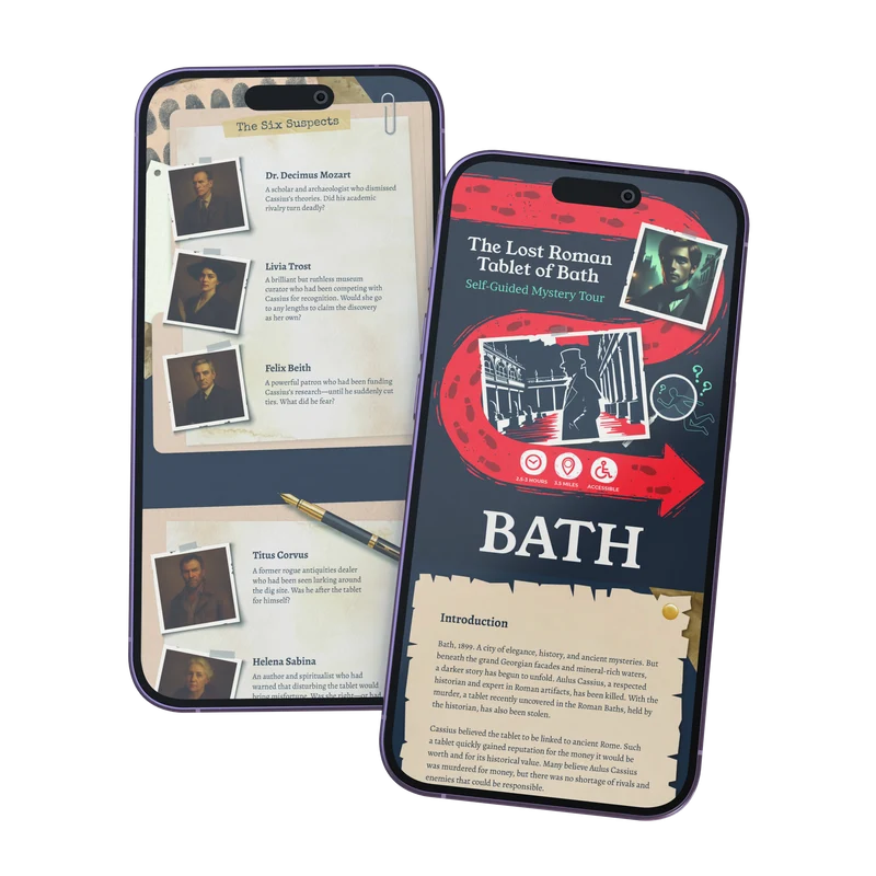 Outdoor Escape Room Bath - Self-Guided Murder Mystery Tour – The Lost Roman Tablet of Bath