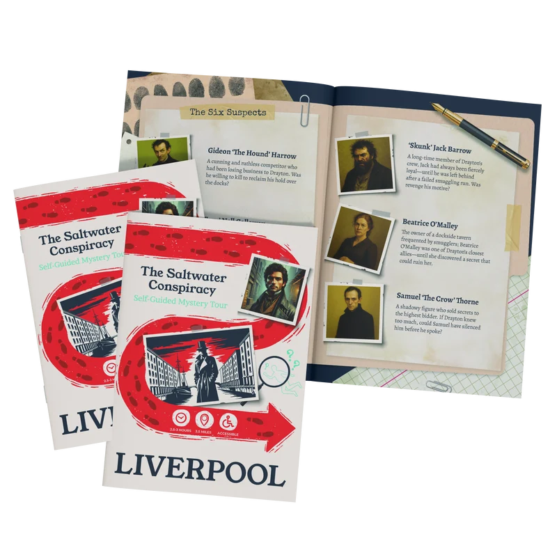 Liverpool Self-Guided Murder Mystery Tour – The Saltwater Conspiracy