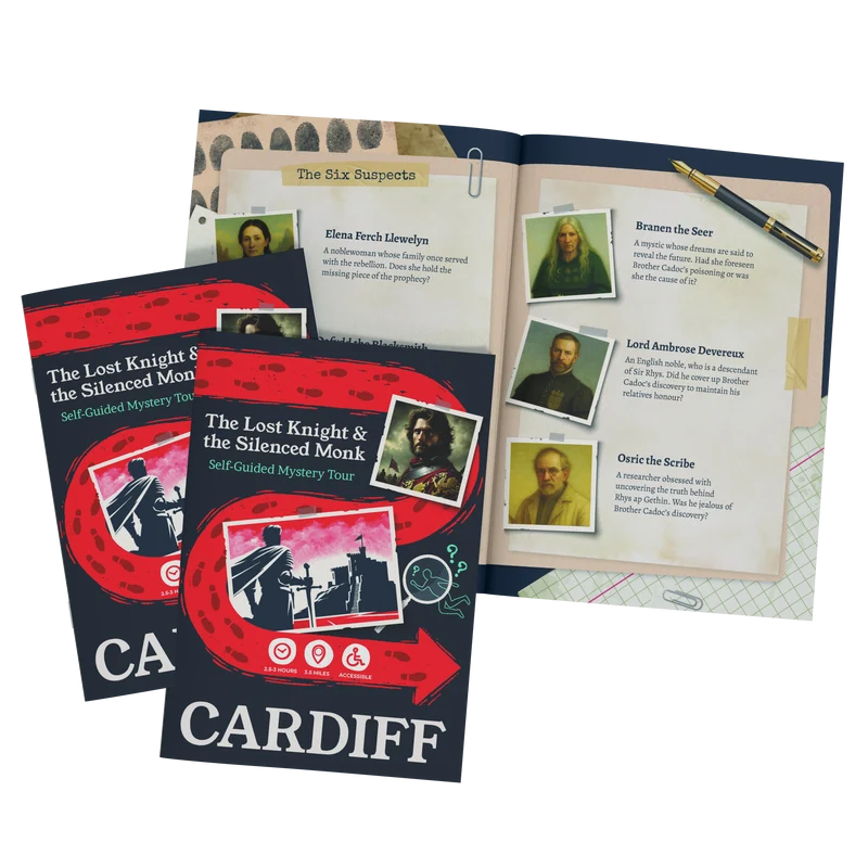 Outdoor Escape Room Cardiff - Self-Guided Murder Mystery Tour – The Lost Knight & the Silenced Monk