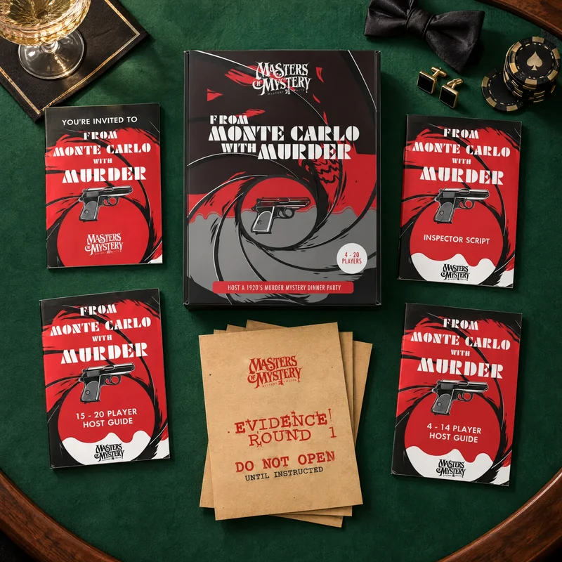James Bond Spy Murder Mystery Host Your Own Game Kit