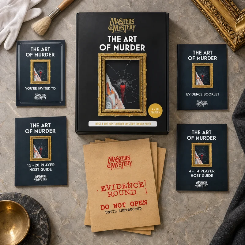 The Art of Murder - An art Heist Murder Mystery Game Kit