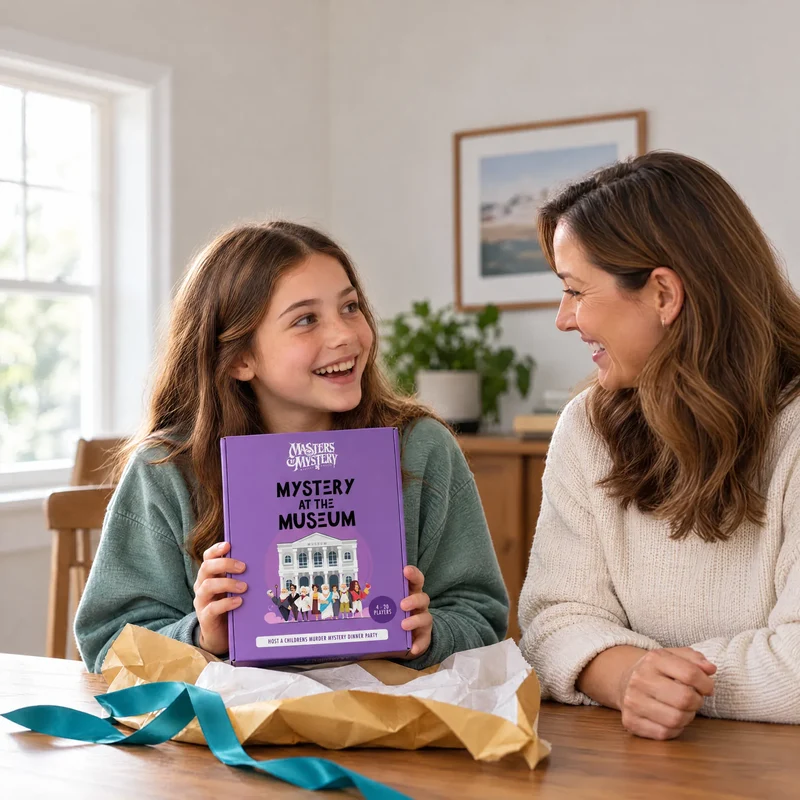 Kids Murder Mystery Game Kit - Mystery At The Museum