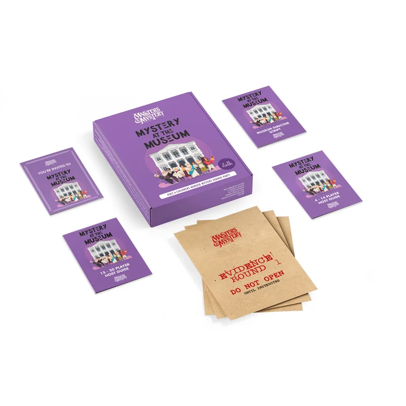 Kids Murder Mystery Game Kit - Mystery At The Museum