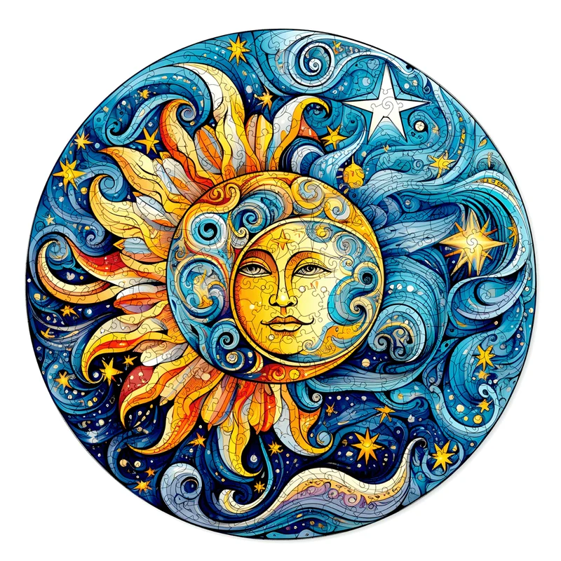 Sonne und Mond Mandala