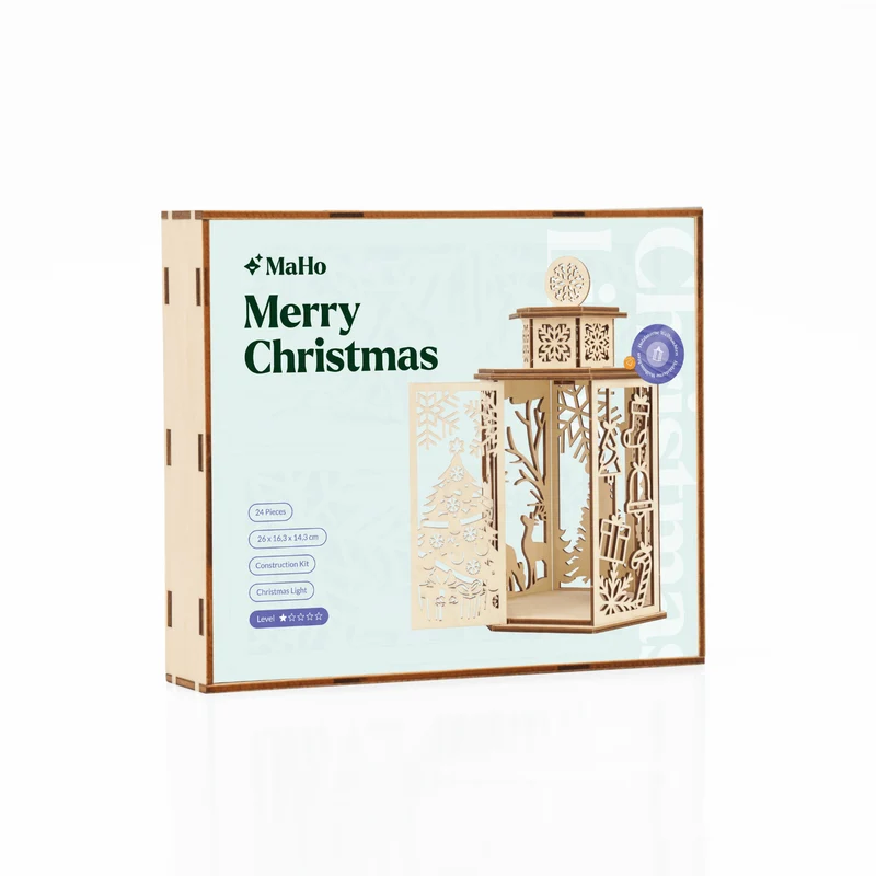 Weihnachtslaterne Holz Bastelset
