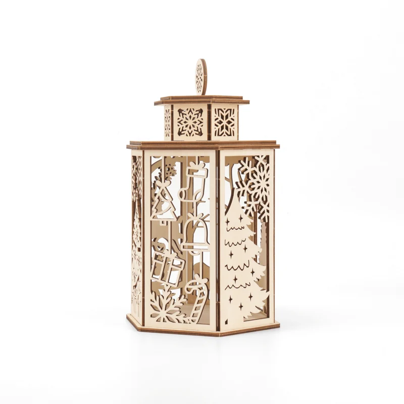 Weihnachtslaterne Holz Bastelset