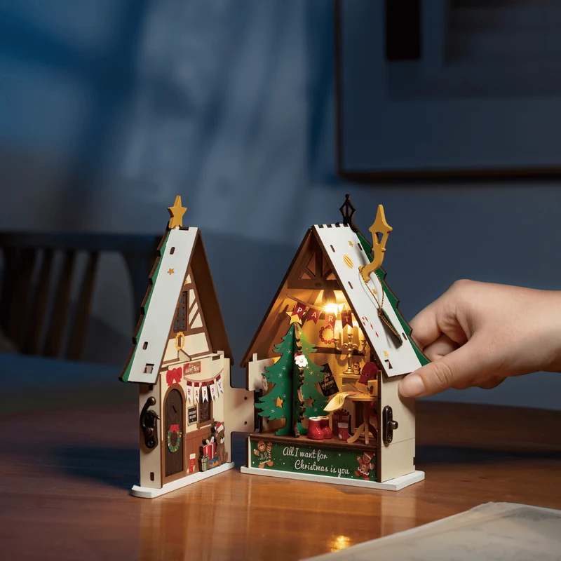 Funkelndes Weihnachtshaus