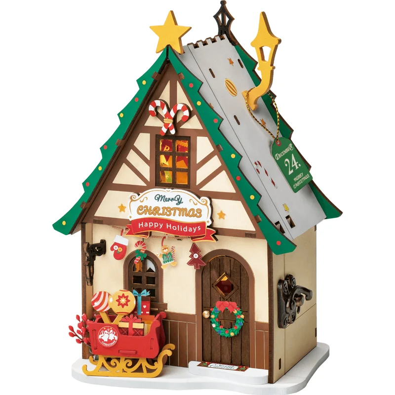 Funkelndes Weihnachtshaus
