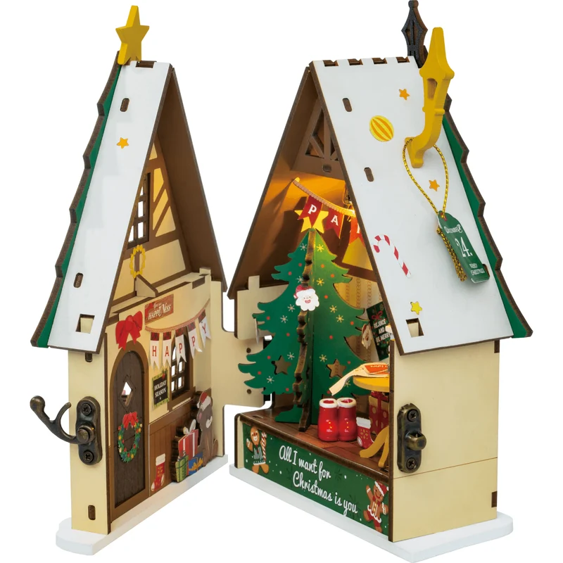 Funkelndes Weihnachtshaus