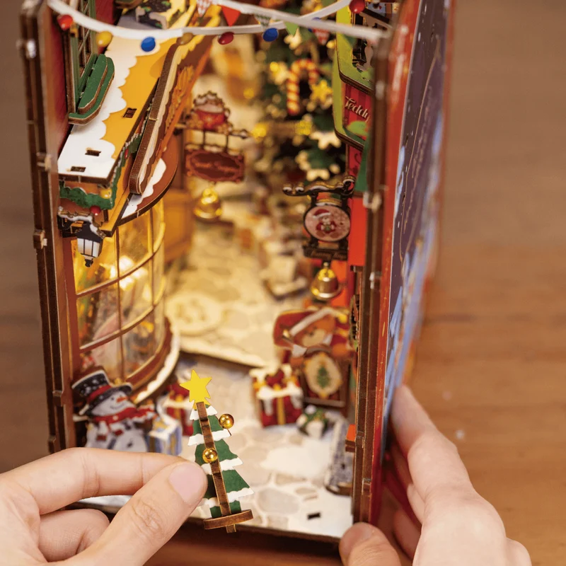 Weihnachtliche Straßenkulisse