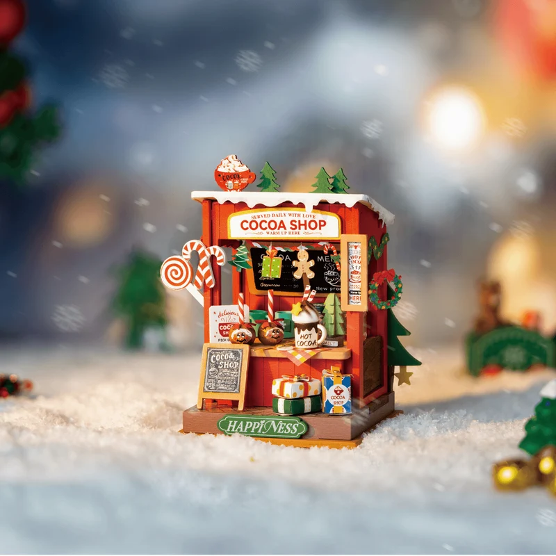 Weihnachtliche Kakao-Shop