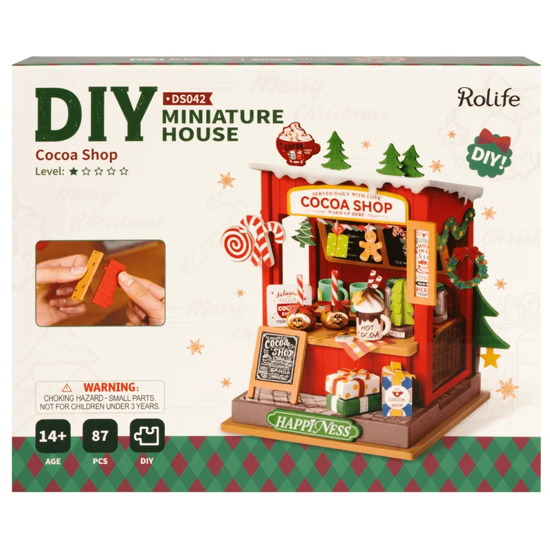 Weihnachtliche Kakao-Shop