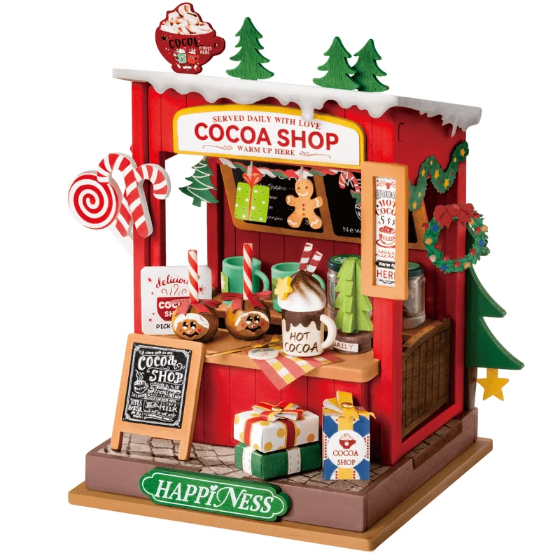 Weihnachtliche Kakao-Shop