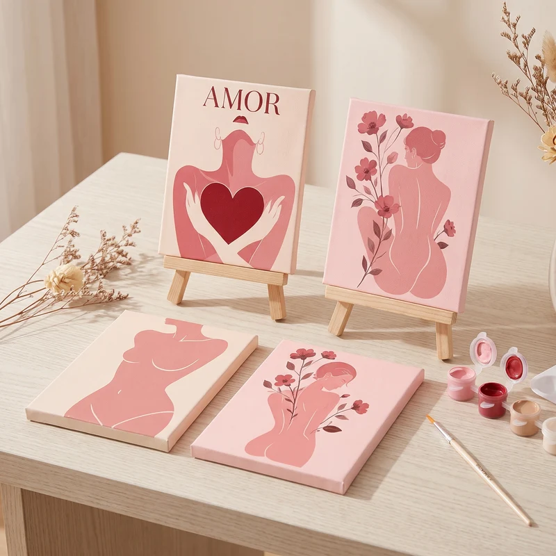 MINI MALEN NACH ZAHLEN | AMORE - 4er Set