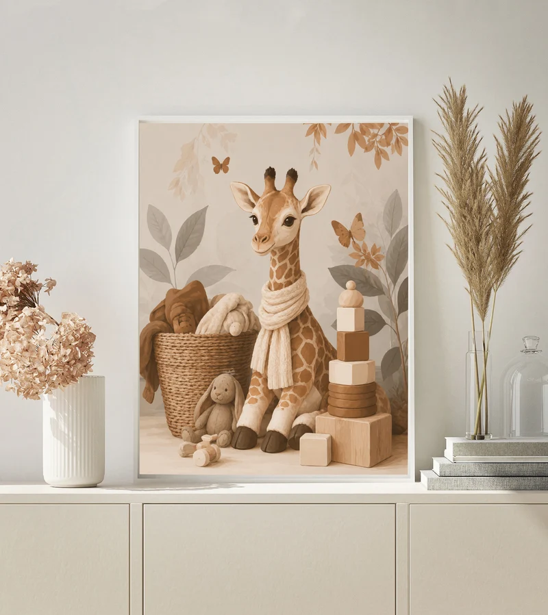 MALEN NACH ZAHLEN | KLEINE KUSCHELGIRAFFE