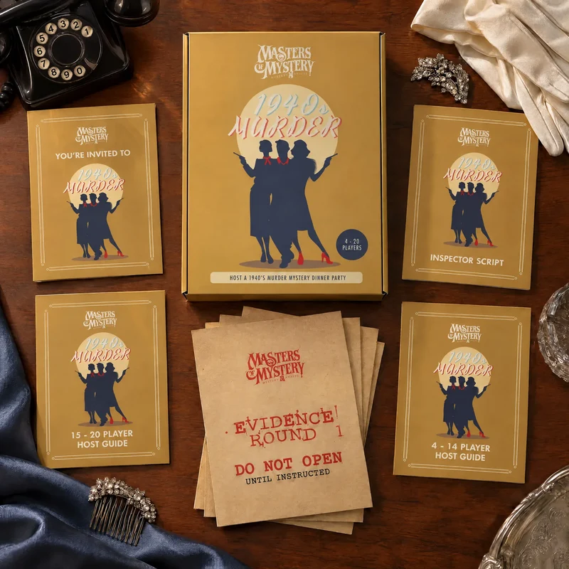 1940s Murder Mystery Host Your Own Game Kit