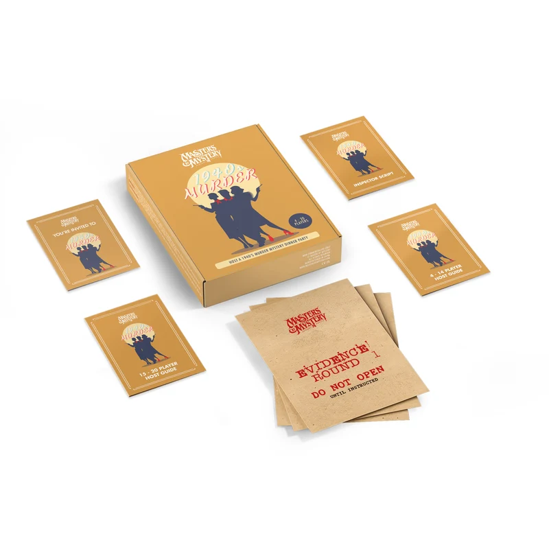 1940s Murder Mystery Host Your Own Game Kit