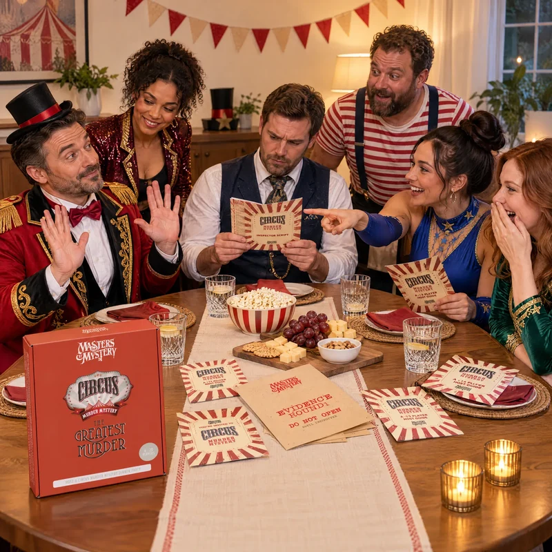 Circus Murder Mystery Host Your Own Game Kit