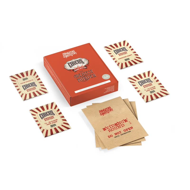 Circus Murder Mystery Host Your Own Game Kit