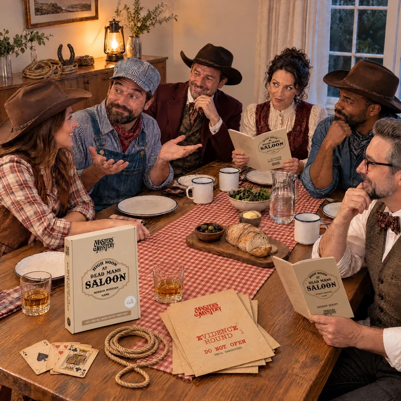 Wild West Cowboy Murder Mystery Game – Boxed Edition