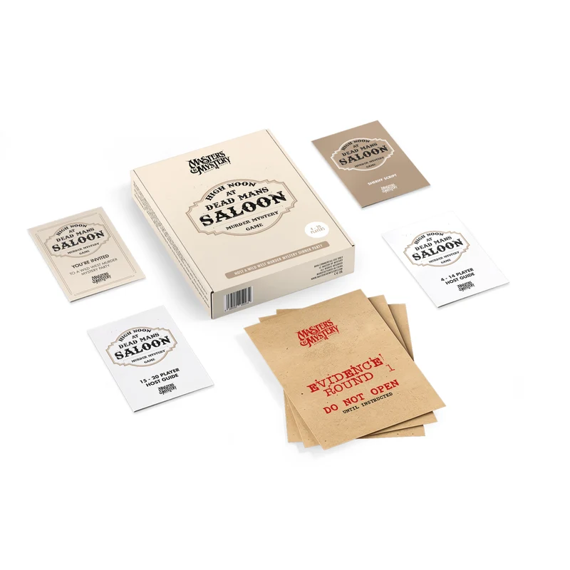 Wild West Cowboy Murder Mystery Game – Boxed Edition