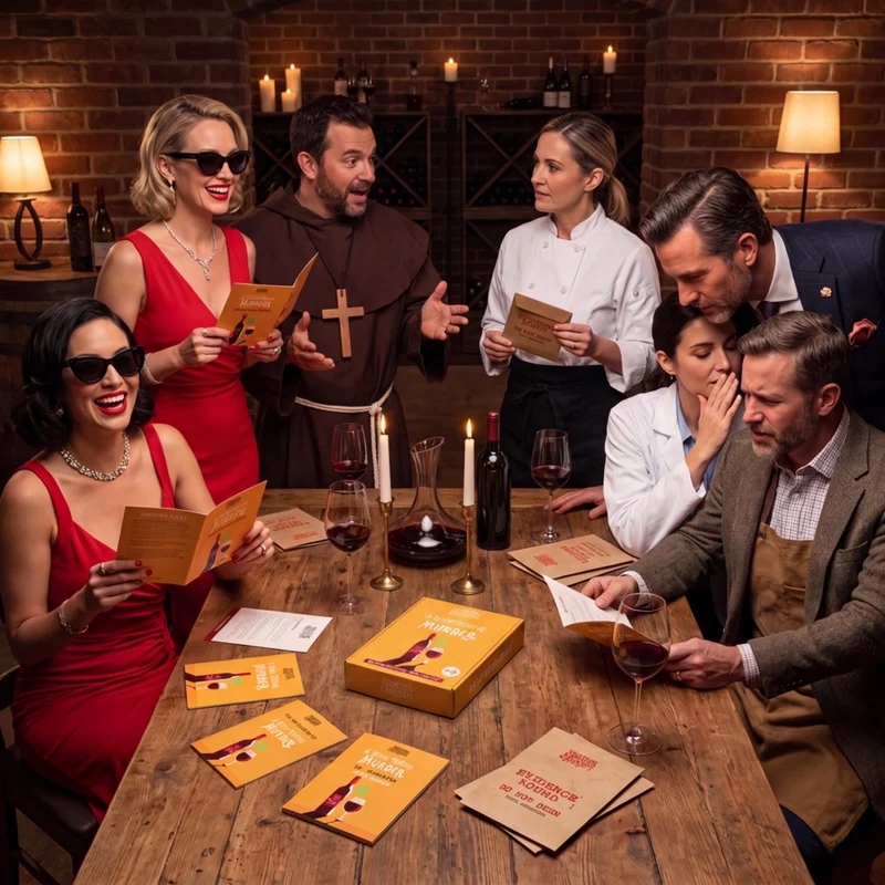 Wine Tasting Murder Mystery Game – Boxed Edition