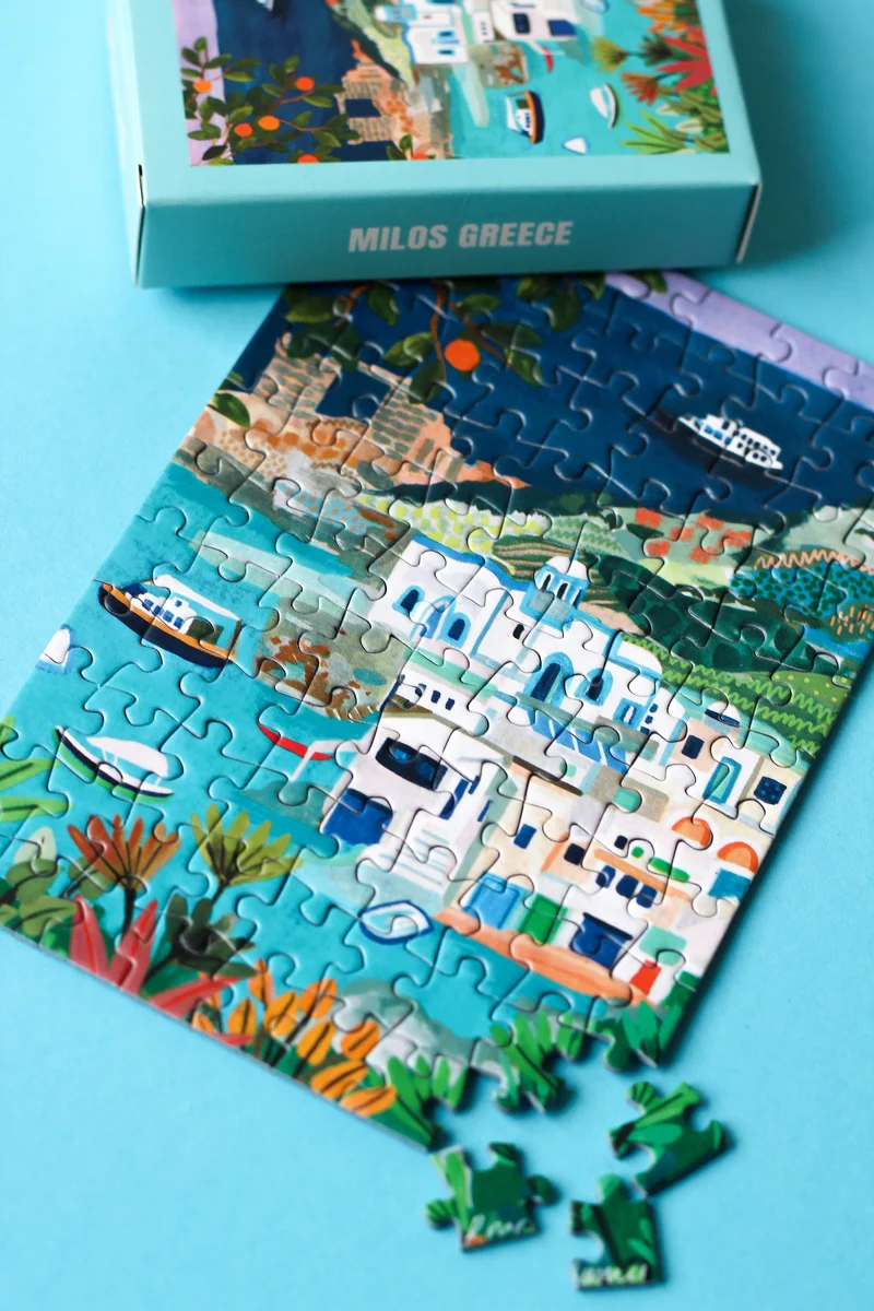 Piecely Milos Greece Minipuzzle, 99 Teile