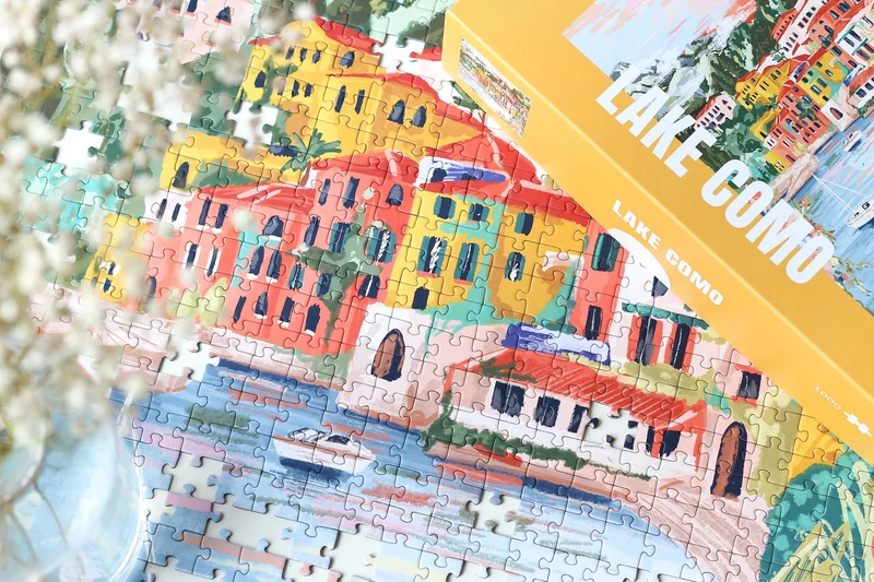 Piecely Lake Como Puzzle, 1000 Teile