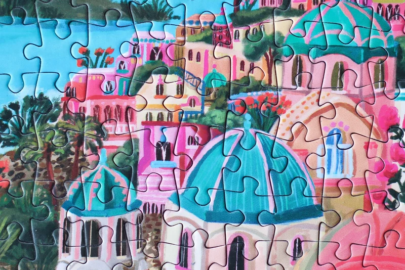 Piecely Santorini Sun Minipuzzle, 99 Teile