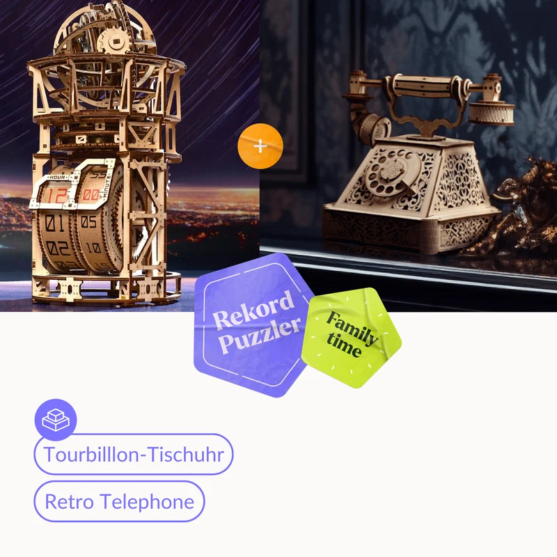 Tourbillon-Tischuhr Sternengucker