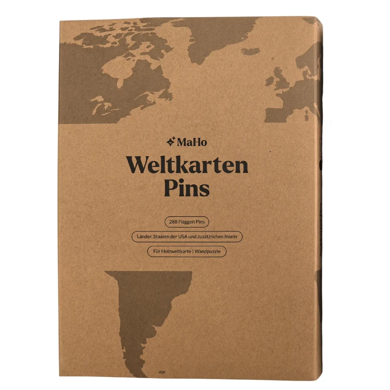 288 FlaggenPins für Deine Weltkarte