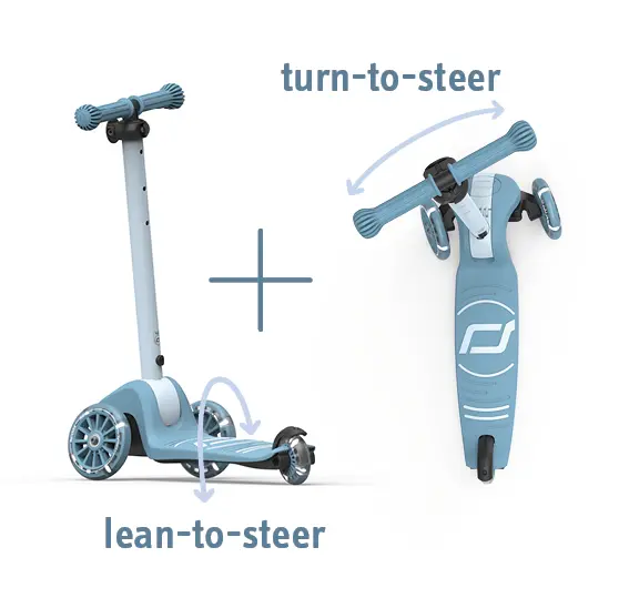 Dreirad-Kinderroller- Highwaykick 3S, Steel