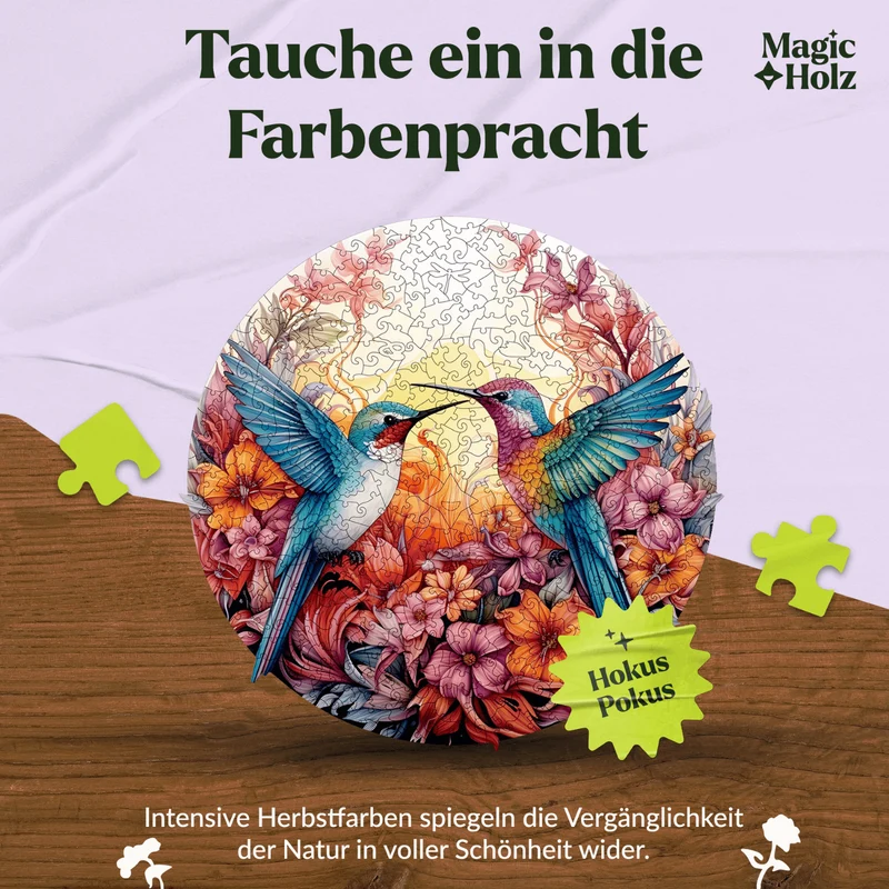 Fröhliche Kolibris Mandala
