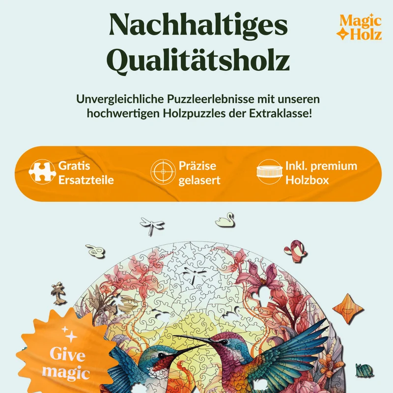 Fröhliche Kolibris Mandala