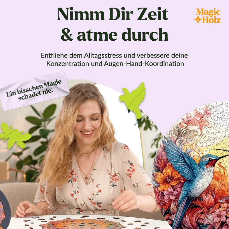 Fröhliche Kolibris Mandala