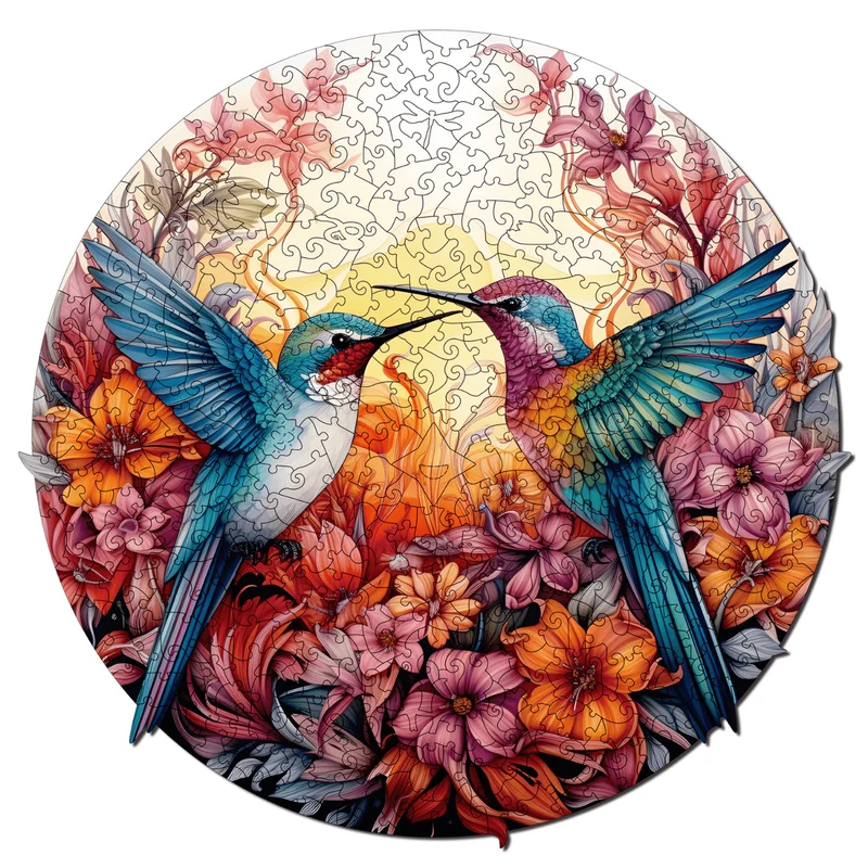 Fröhliche Kolibris Mandala