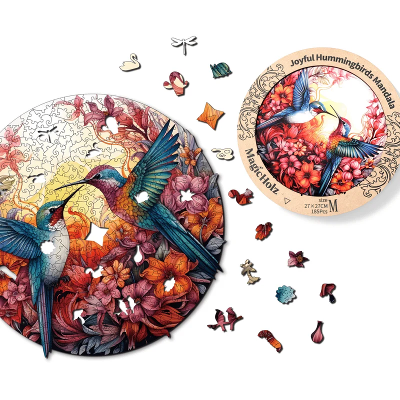 Fröhliche Kolibris Mandala