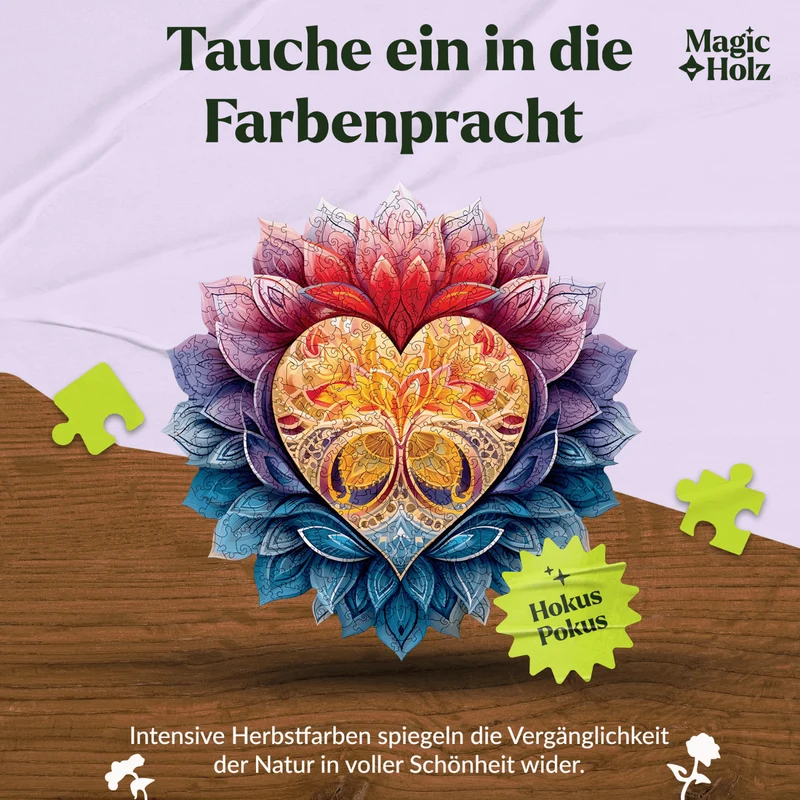 Blühendes Herz Mandala
