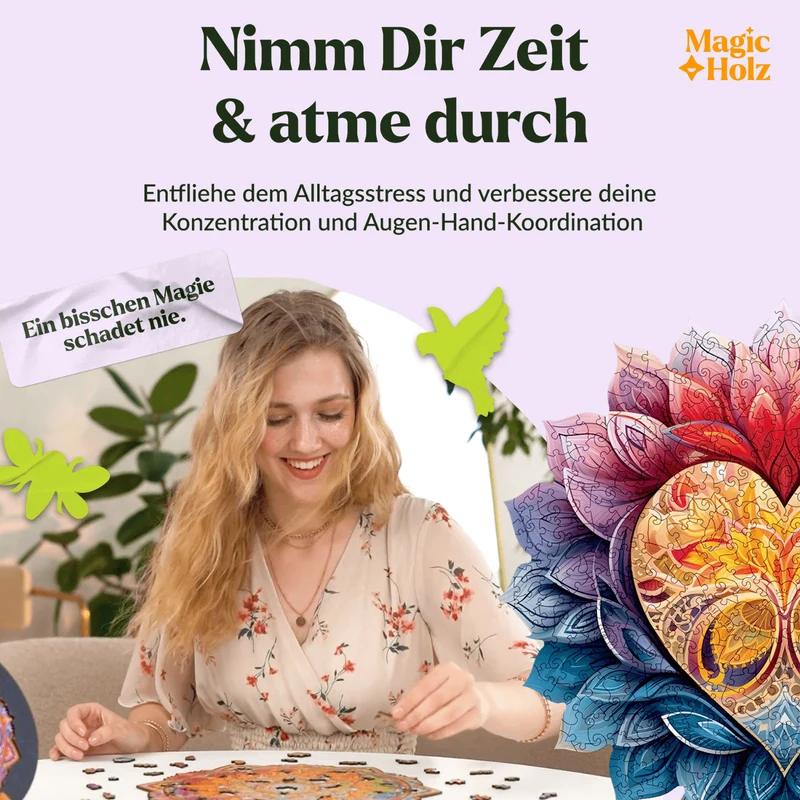 Blühendes Herz Mandala