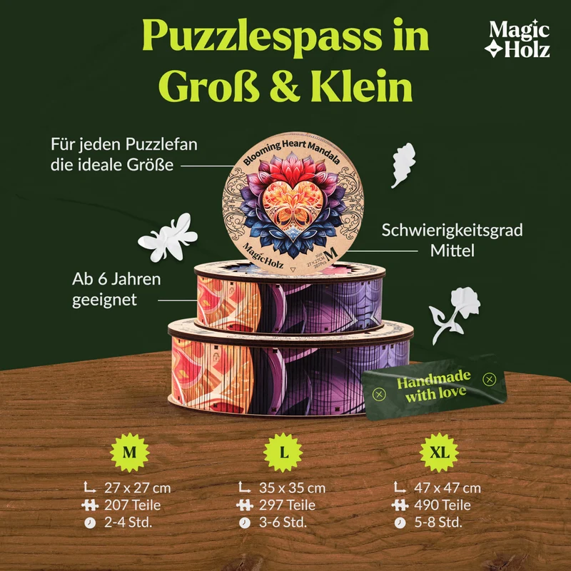 Blühendes Herz Mandala