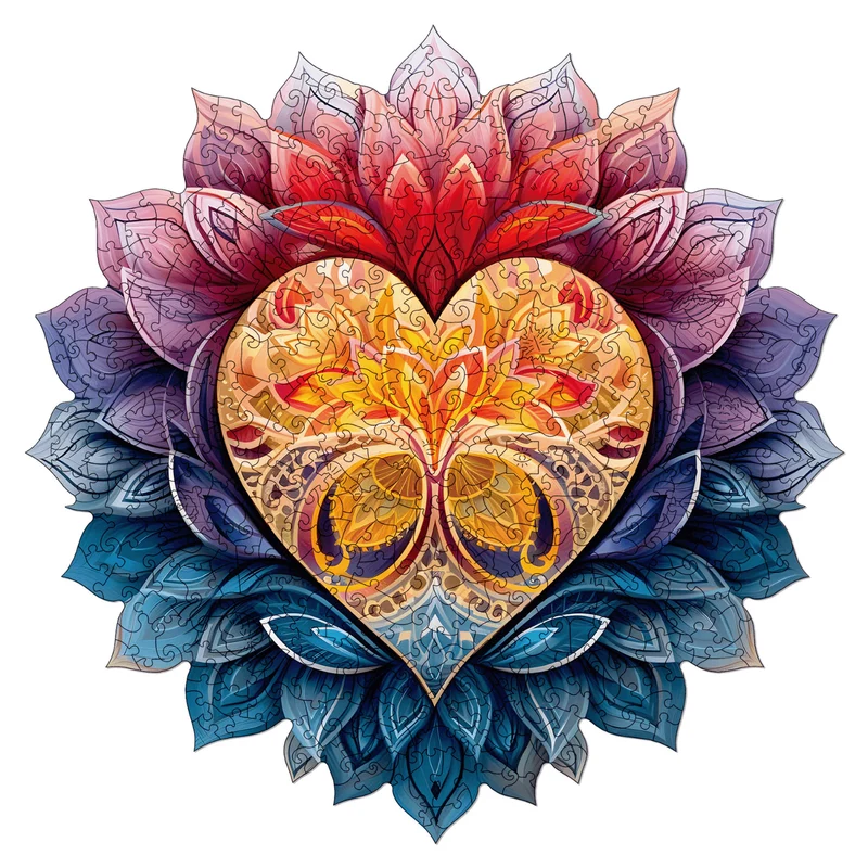 Blühendes Herz Mandala