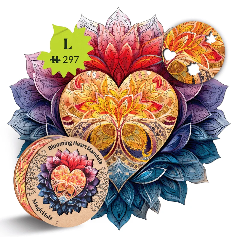 Blühendes Herz Mandala